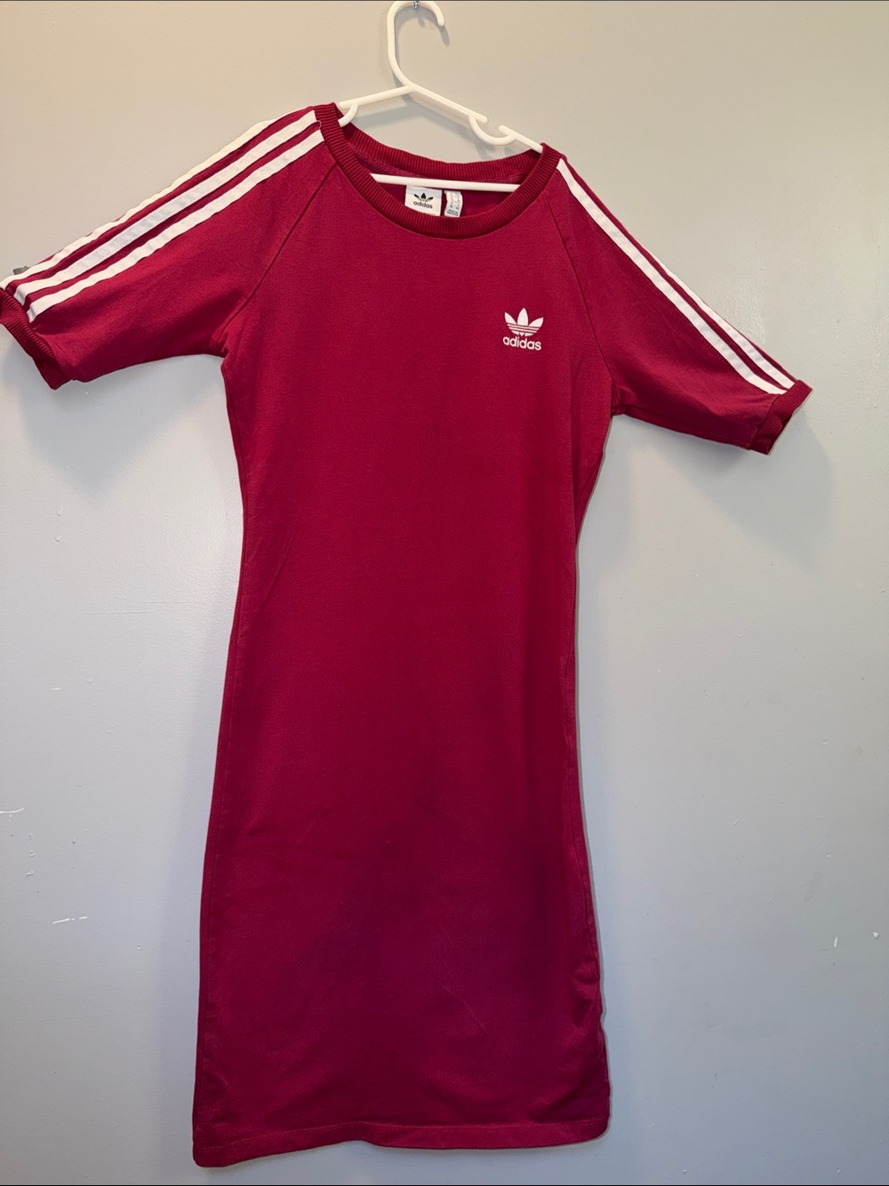 adidas Red Stripe Athletic Dress